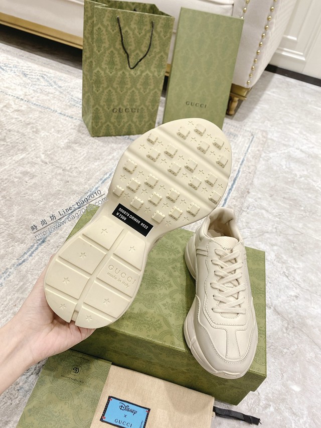 gucci古馳情侶款老爹鞋 市面最高端老爹鞋 gucci男女同款休閒運動鞋 dx3310